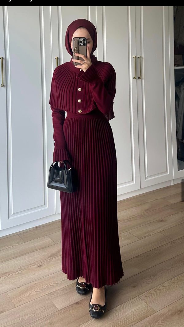 فستان تريكو محبوك