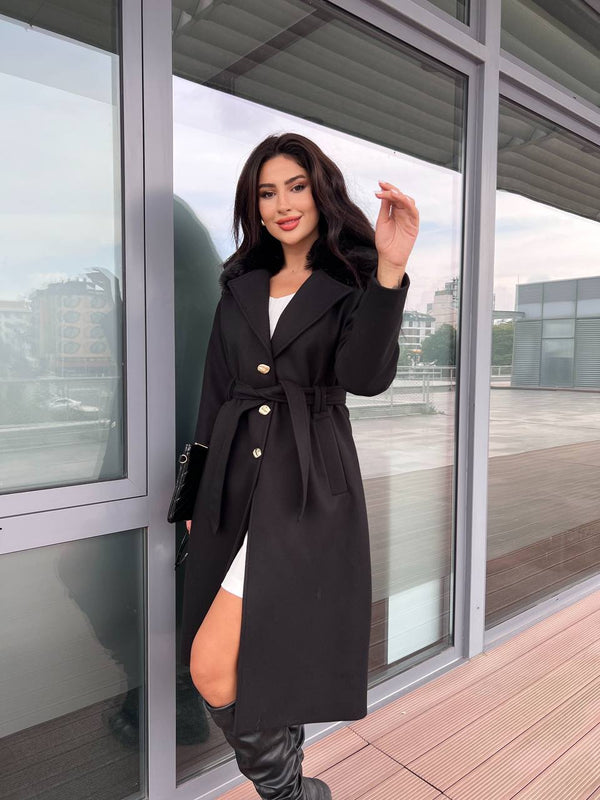 جكيت جوخ مع فروة ربط