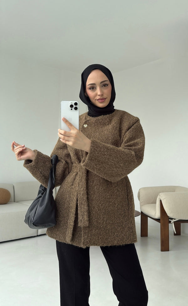 جكيت جوخ كاش زر واحد ربط