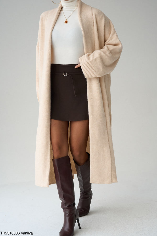 كارديغان مانون التريكو الطويل