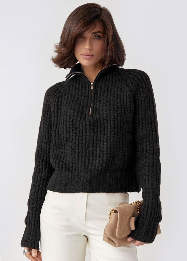 بلوز محبوكة سحاب