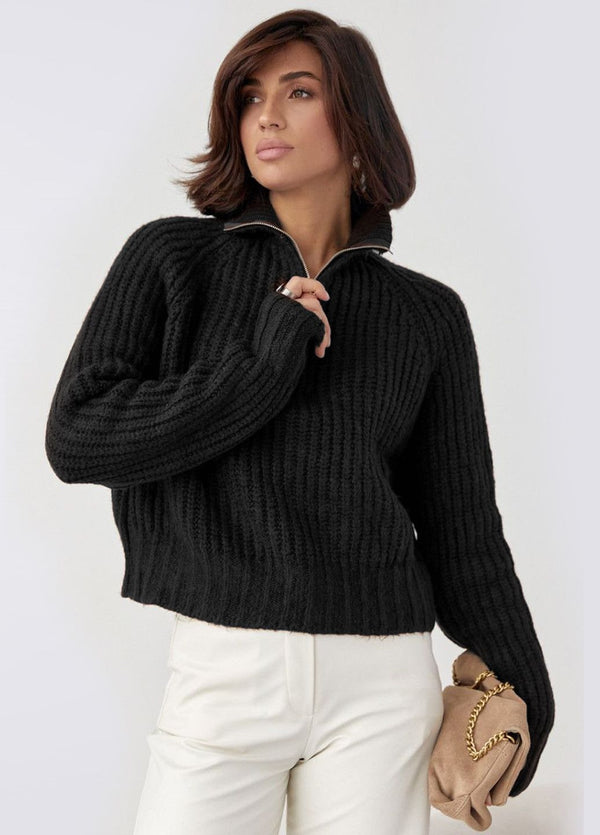 بلوز محبوكة سحاب