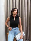 بلوز بودي كت سحاب امامي - Sateen style