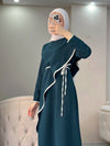فستان دبل كريب بعدة الوان - Sateen style