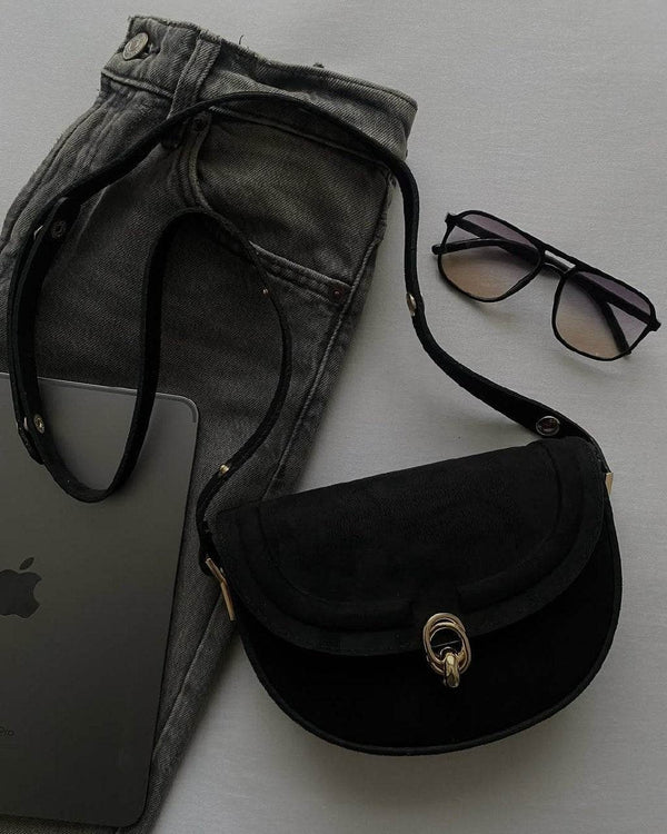 Glemix Handbag / Black - Sateen style