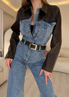 Denim jumpsuitجمبسوت جينز