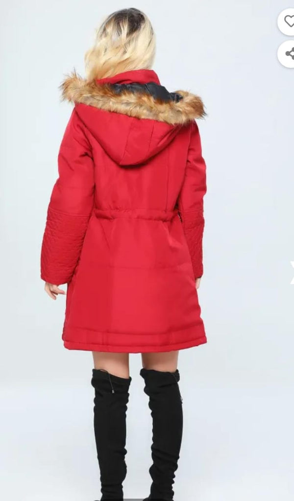 جكيت مبطن خمري