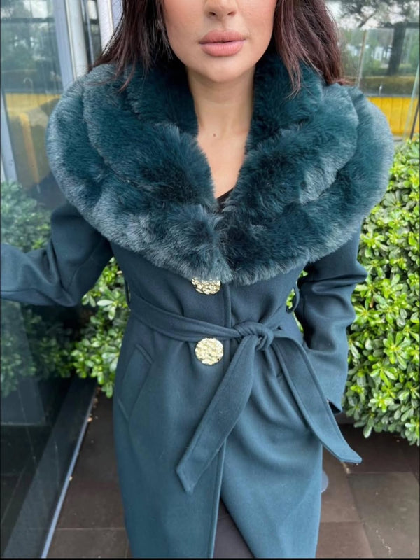 جكيت جوخ مع فروة ربط